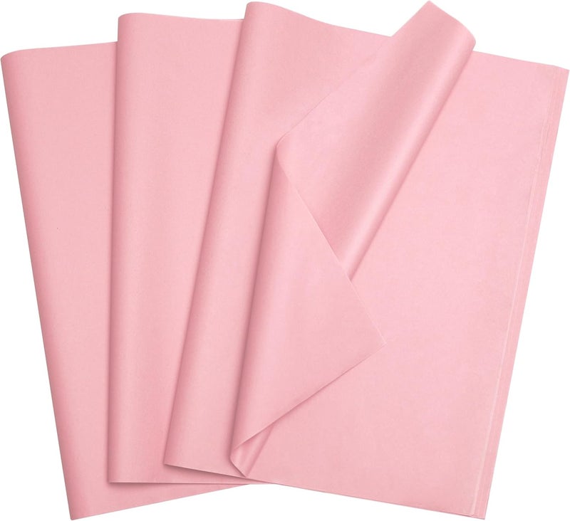Bobobag 50 Sheets 20"X28" Full Size Pink Tissue Paper Bulk for Gift Bags Valentins Gift Wrapping Weddings Birthday Arts Craft Party Decoration - Image 1